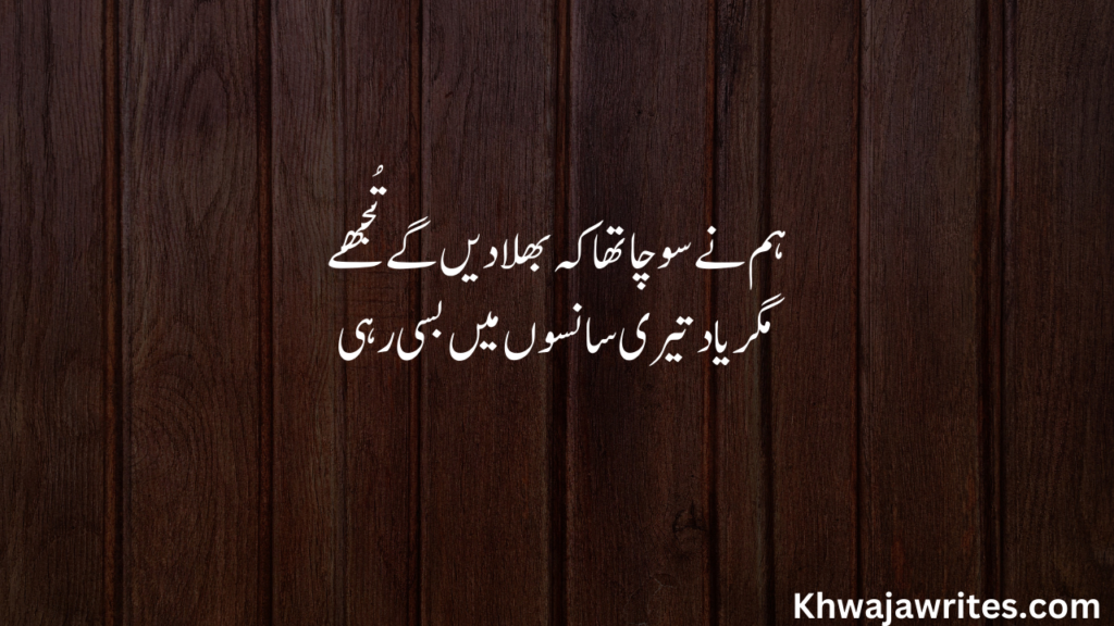Sad Poetry in Urdu
