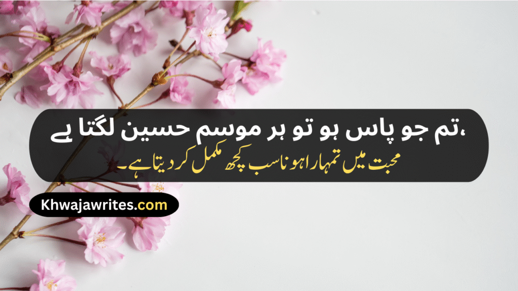  2 Line Urdu Poetry Romantic Sms
