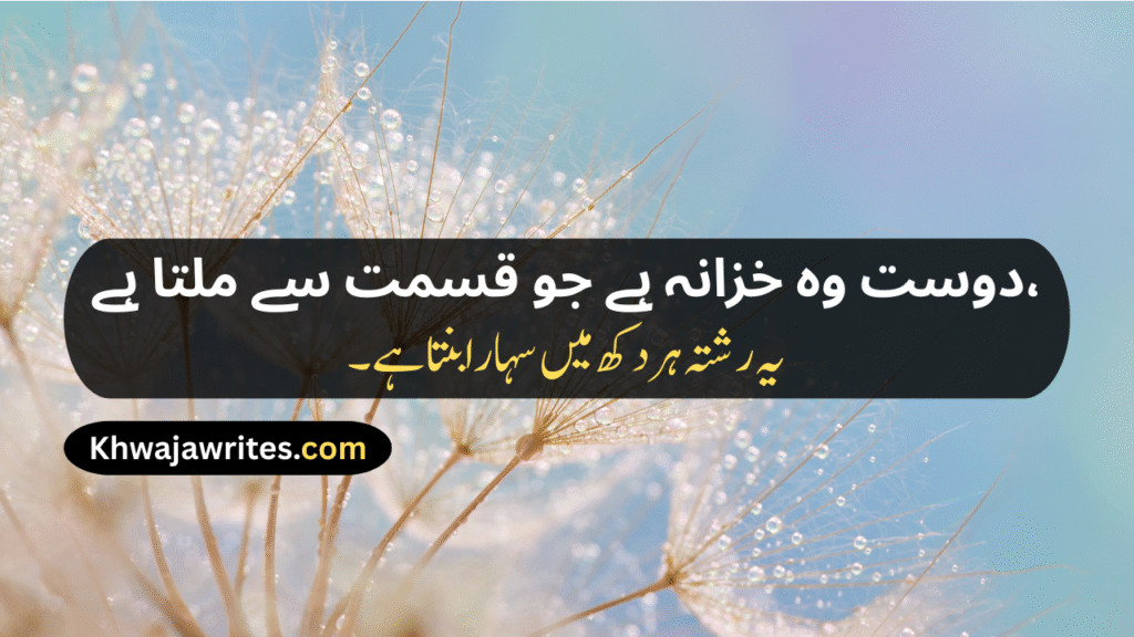 Friendship Poetry In Urdu Two Lines Sms