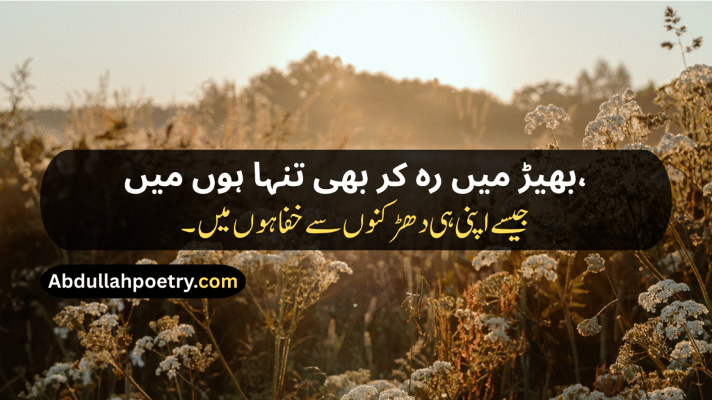 Tanhai Poetry In Urdu