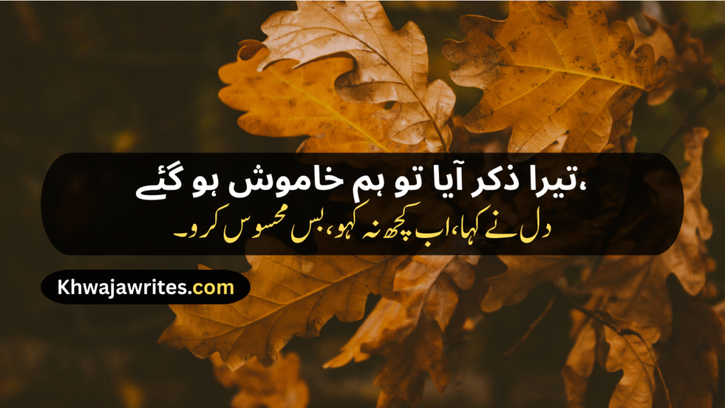 2 Line Urdu Poetry Love