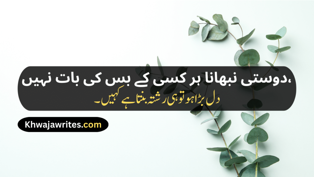 Best Friend Poetry In Urdu SMS