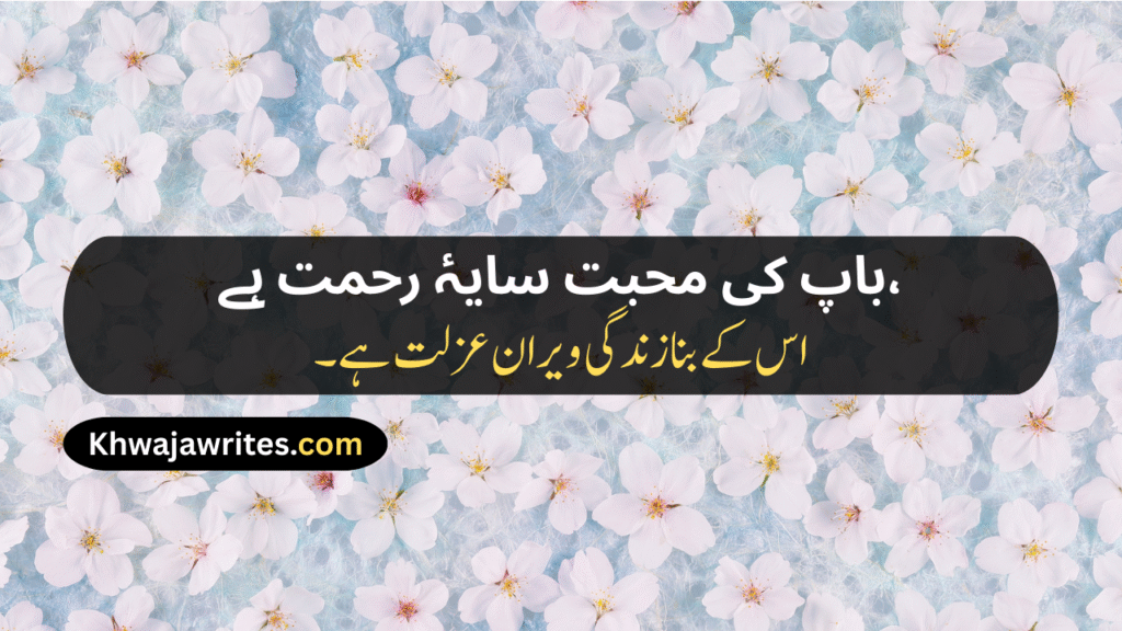 Father Love Poetry In Urdu