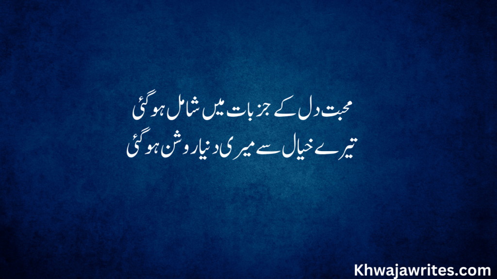 Love Urdu Poetry 2 Lines