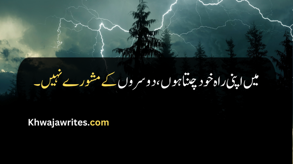 Attitude Quotes In Urdu