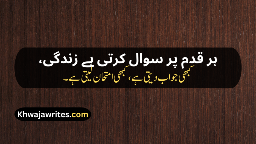 Poetry About Life In Urdu