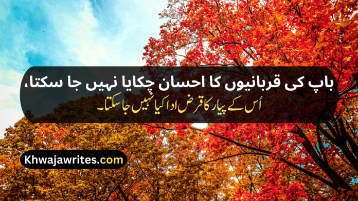 49 Two Line Shayari For Father In Urdu Text
