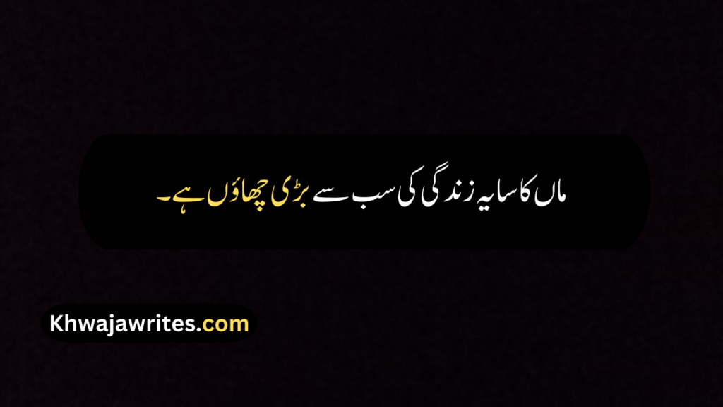 Maa Quotes In Urdu