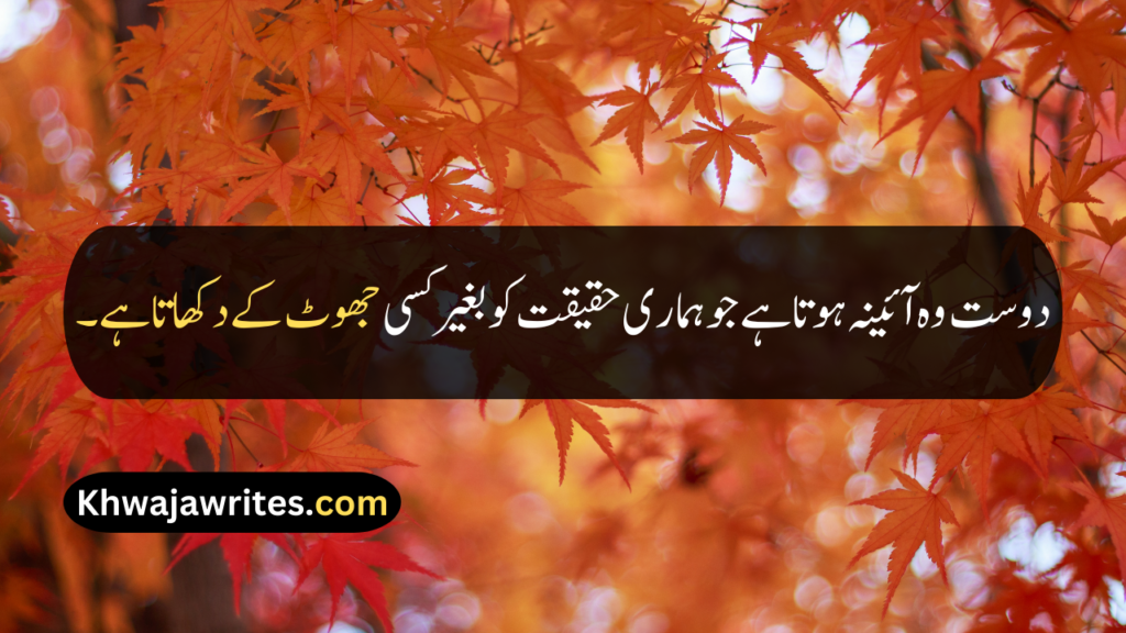 Friendship Quotes In Urdu