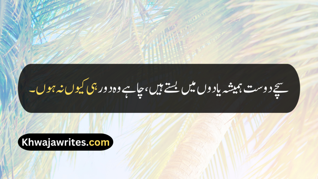 Friendship Quotes In Urdu
