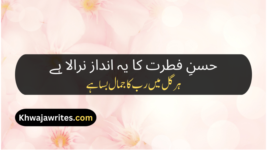 Flower Poetry In Urdu