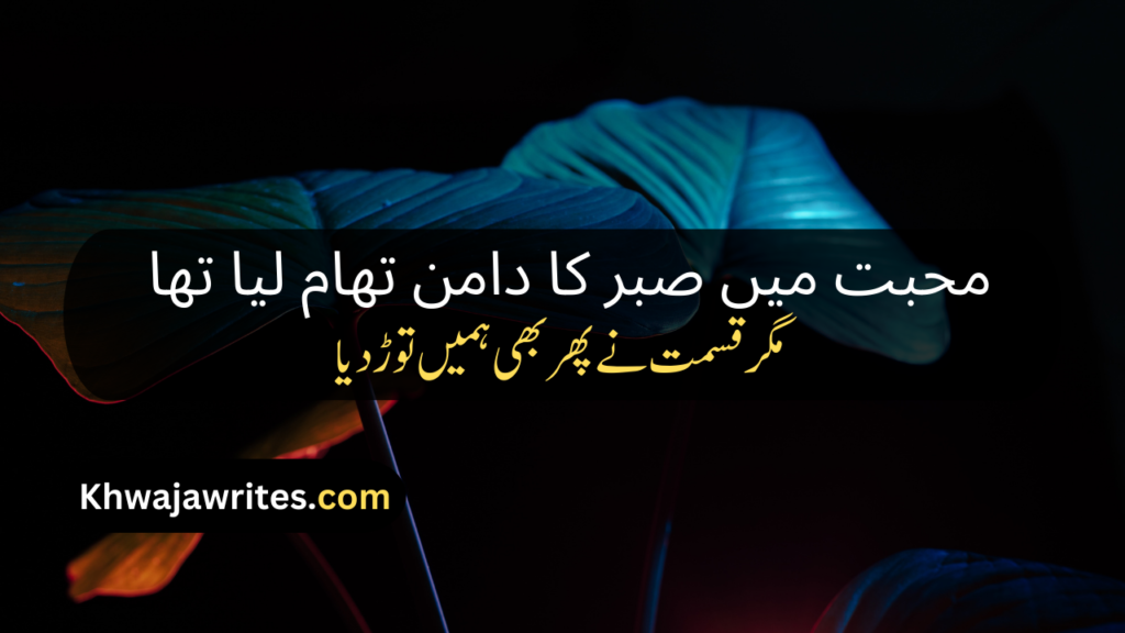 Sad Poetry In Urdu Text Copy Paste
