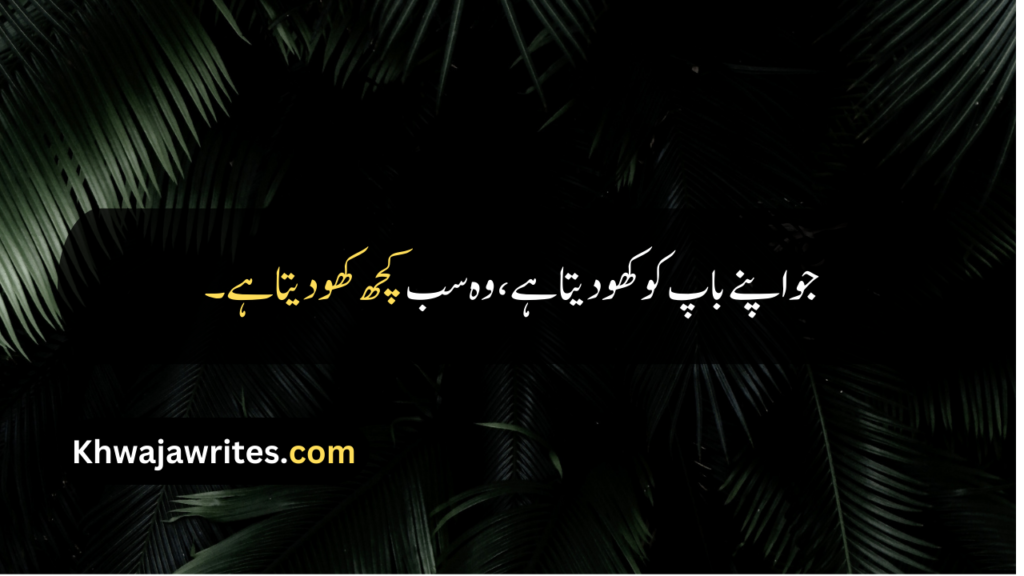 Father Death Quotes In Urdu