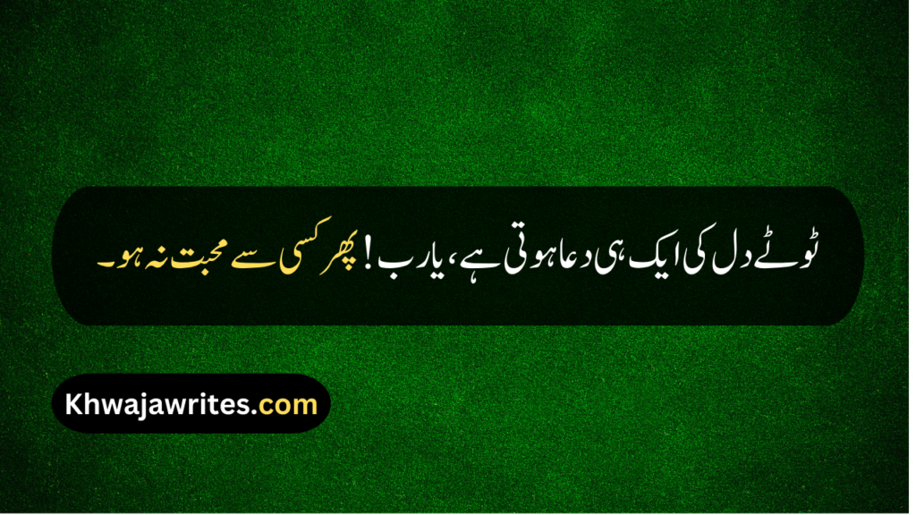 Heart Broken Quotes In Urdu