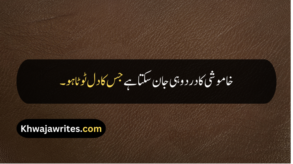 Heart Broken Quotes In Urdu