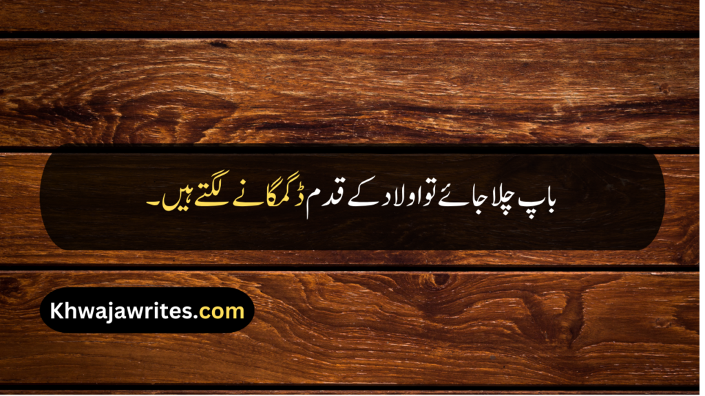 Father Death Quotes In Urdu