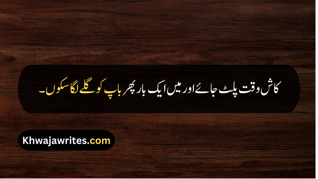 Father Death Quotes In Urdu