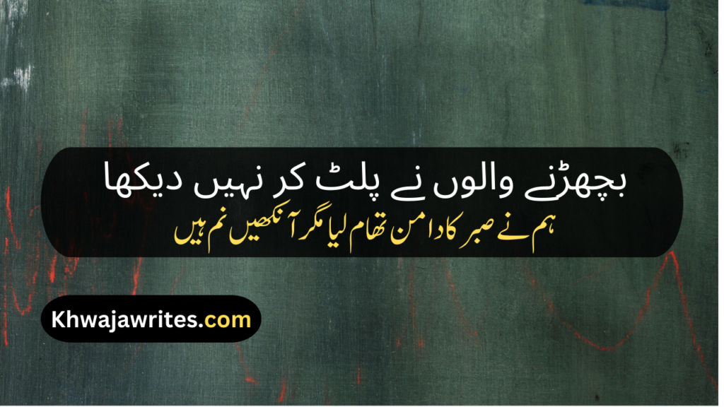 Farewell Poetry In Urdu