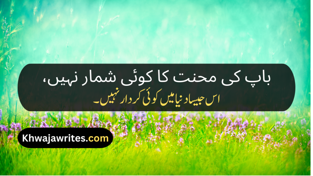 Poetry About Parents In Urdu