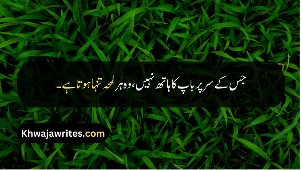 Father Death Quotes In Urdu