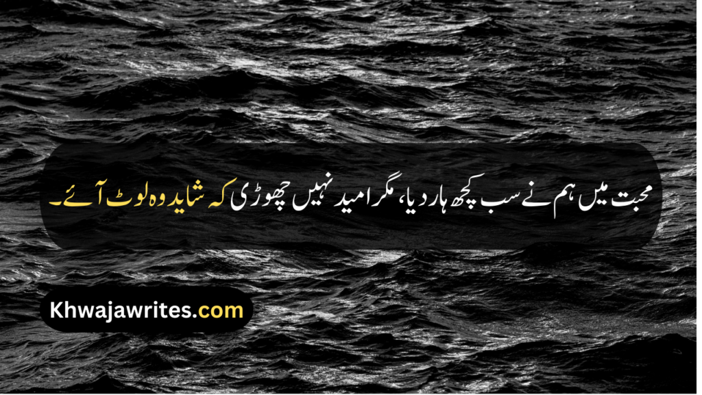 Heart Broken Quotes In Urdu