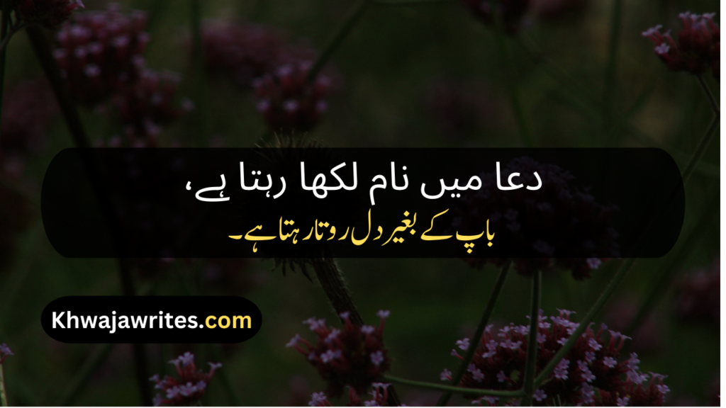 Father Death Poetry In Urdu