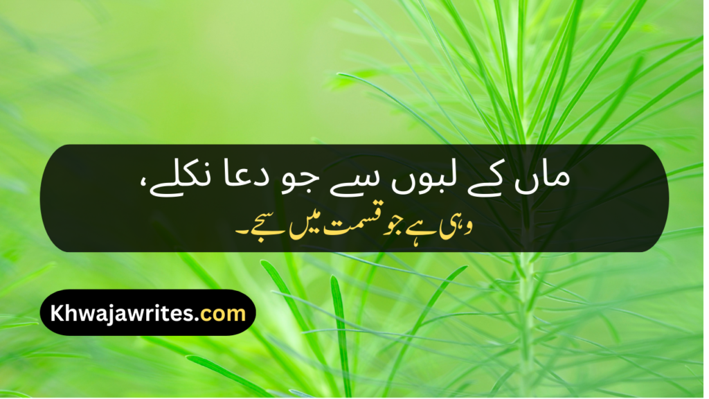 Poetry About Parents In Urdu