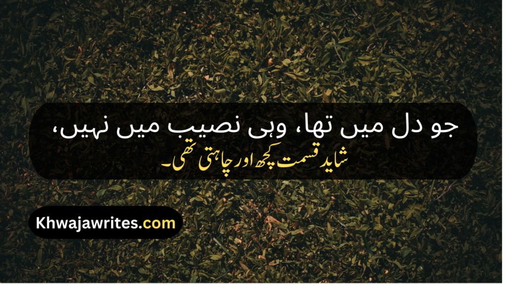 Best Poetry Lines In Urdu