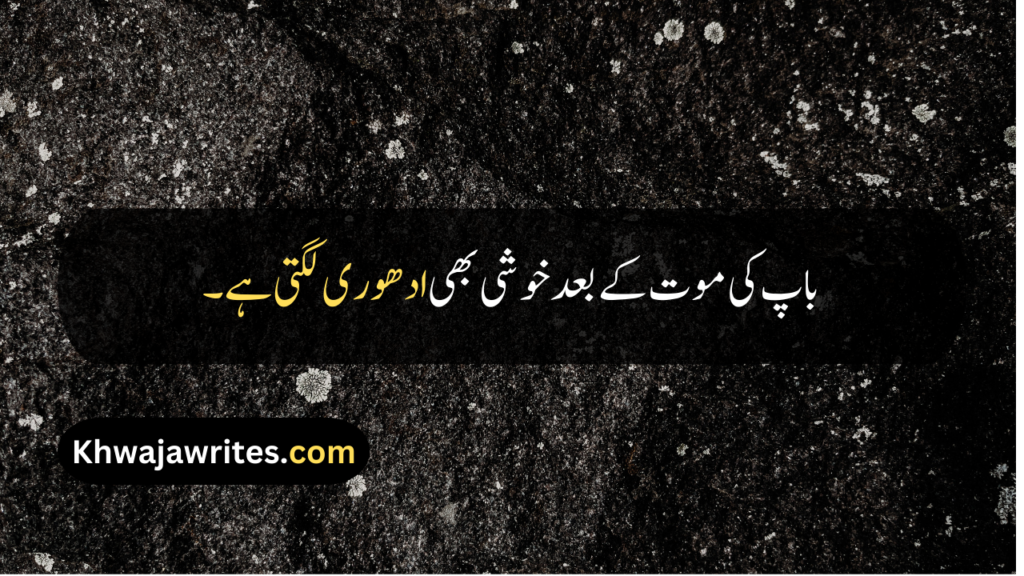 Father Death Quotes In Urdu