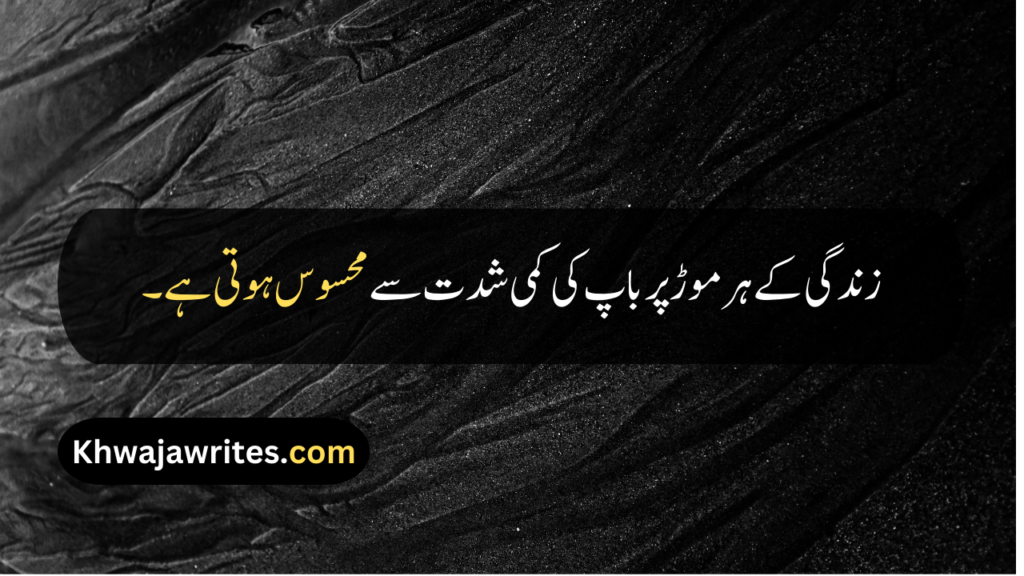 Father Death Quotes In Urdu