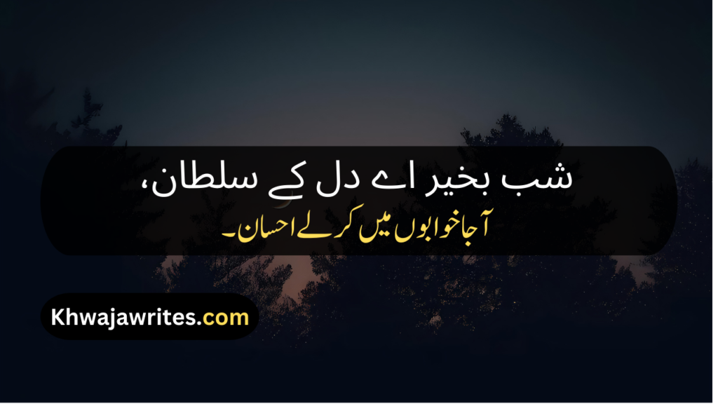 Good Night Poetry In Urdu