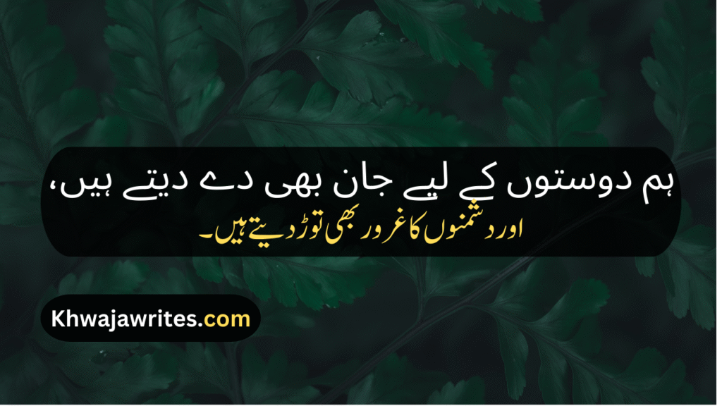 Attitude Shayari In Urdu