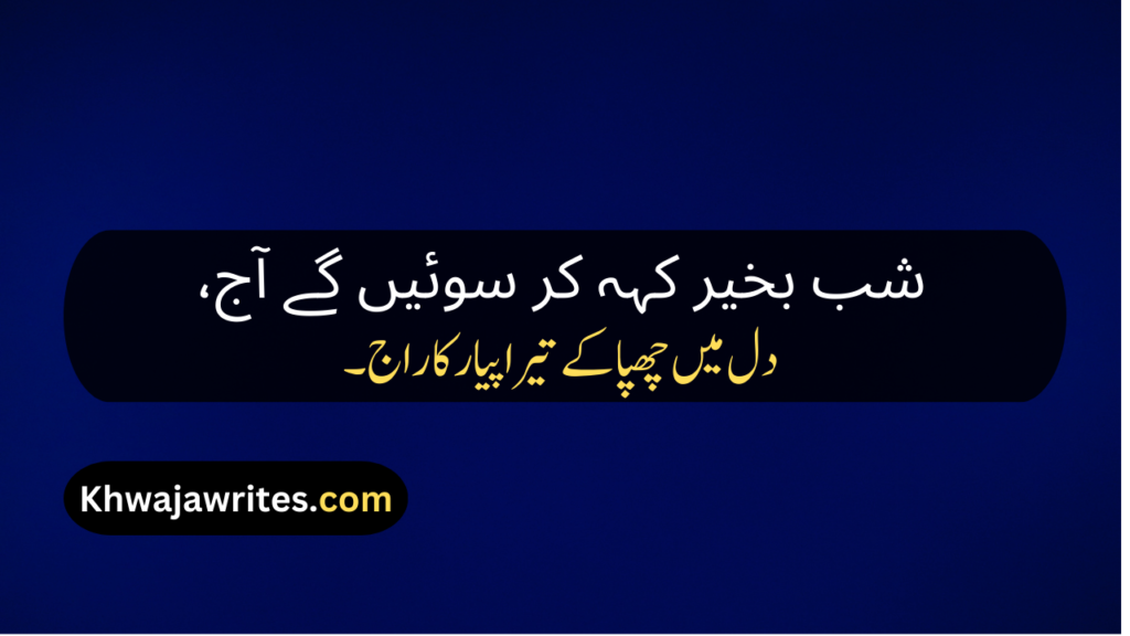 Good Night Poetry In Urdu