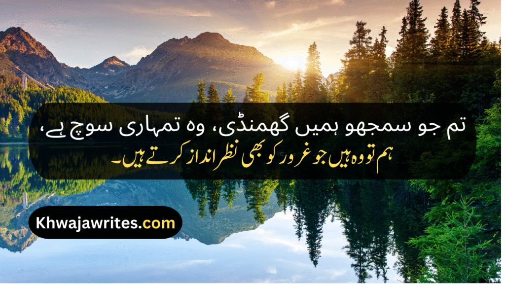 Attitude Shayari In Urdu