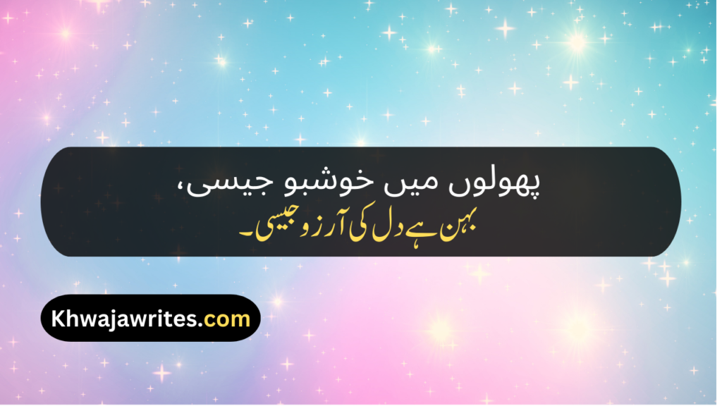 Poetry For Sister In Urdu