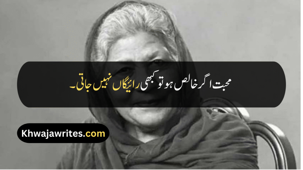 Bano Qudsia Quotes
Bano Qudsia Quotes In Urdu