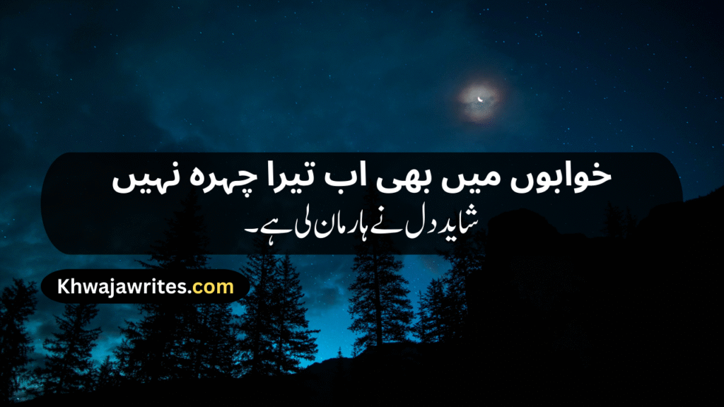 Very Sad Poetry In Urdu