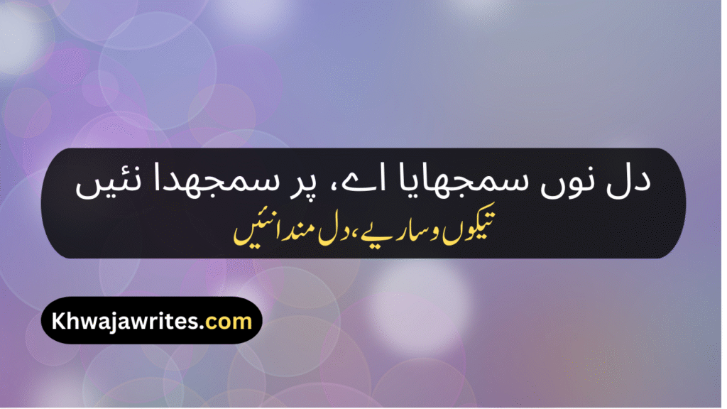 Saraiki Poetry In Urdu
