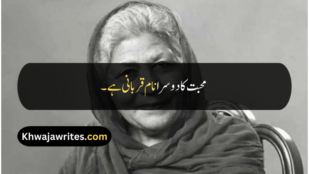 Bano Qudsia Quotes
Bano Qudsia Quotes In Urdu