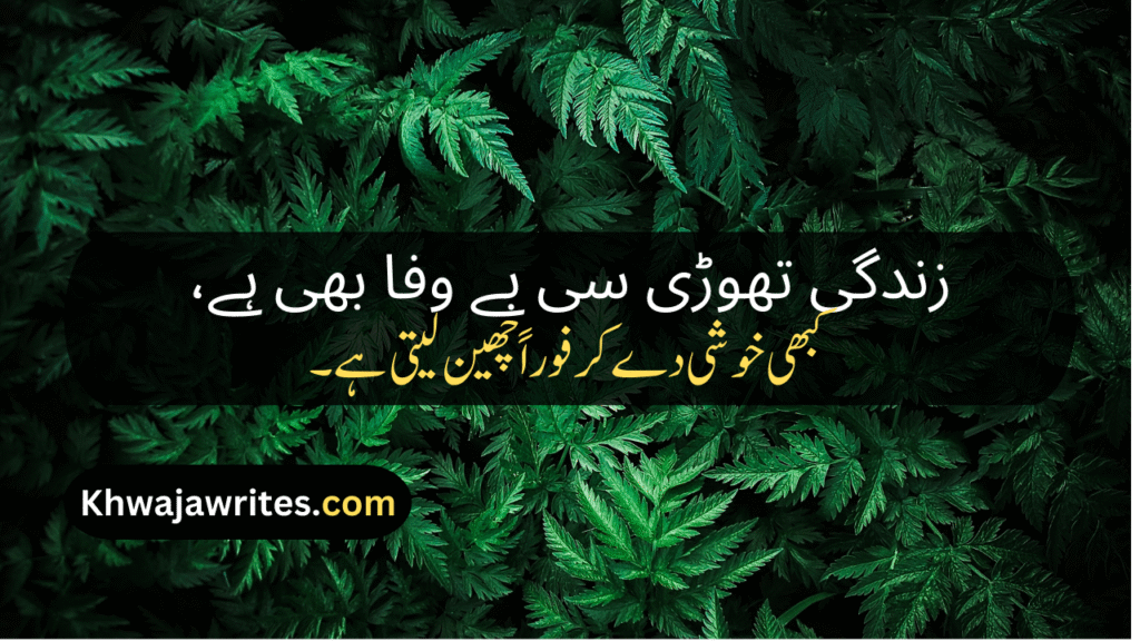 Zindagi Poetry In Urdu