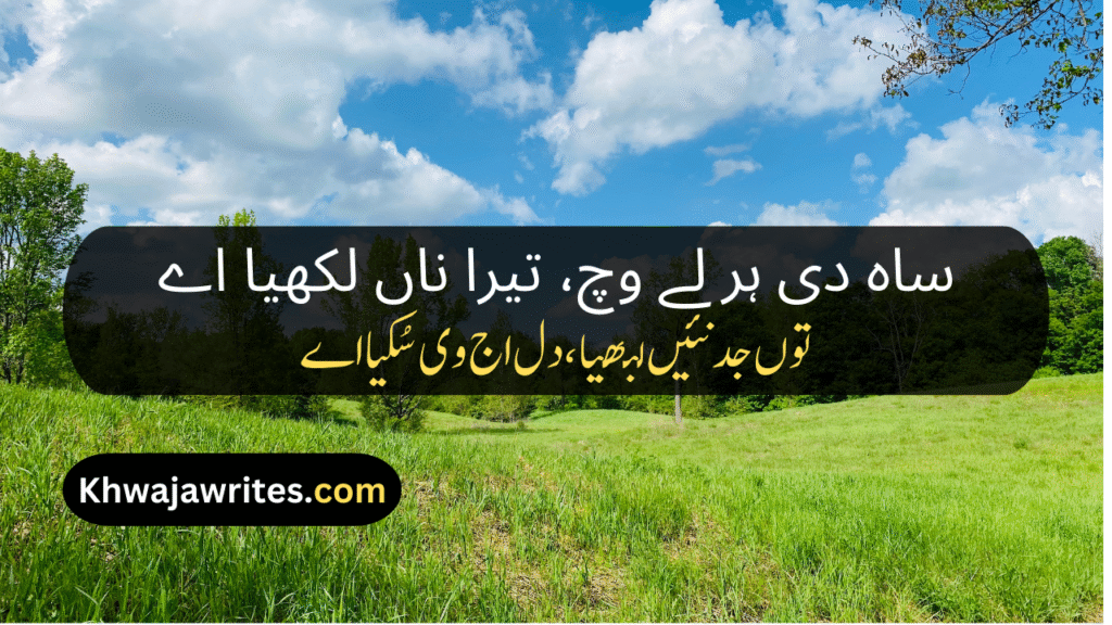 Saraiki Poetry In Urdu