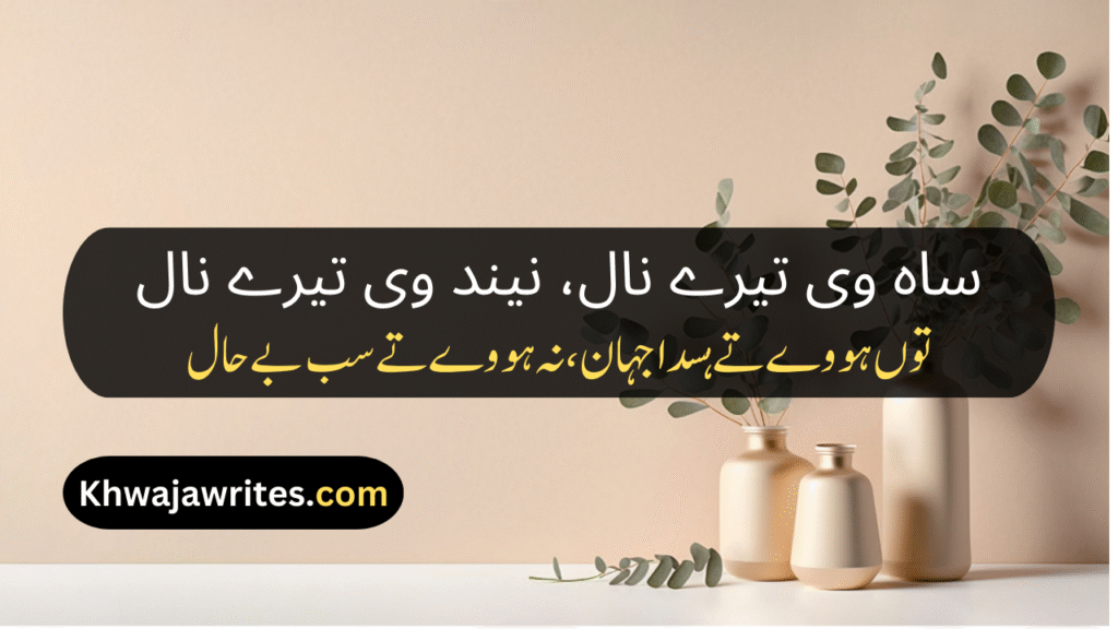 Saraiki Poetry In Urdu