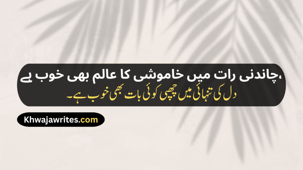 Aesthetic Urdu Poetry