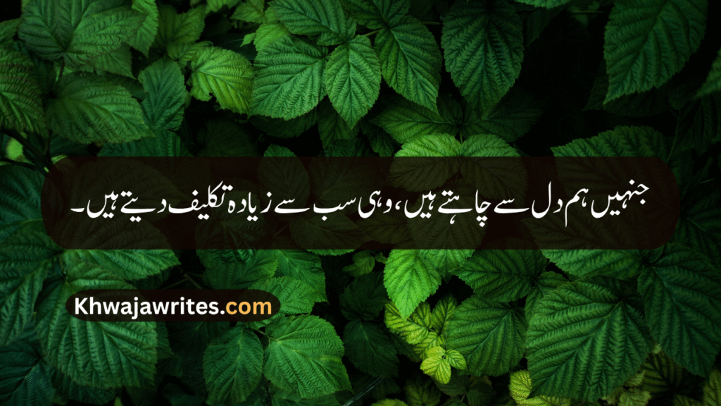 Deep One Line Poetry In Urdu