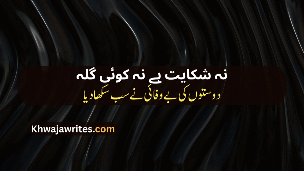 Bewafa Dost Poetry In Urdu