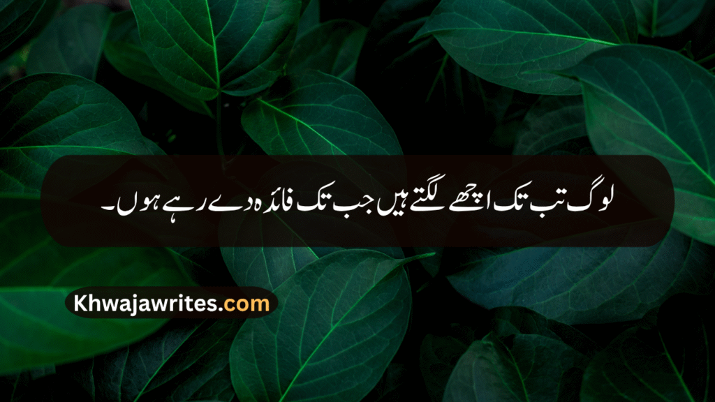Deep One Line Poetry In Urdu