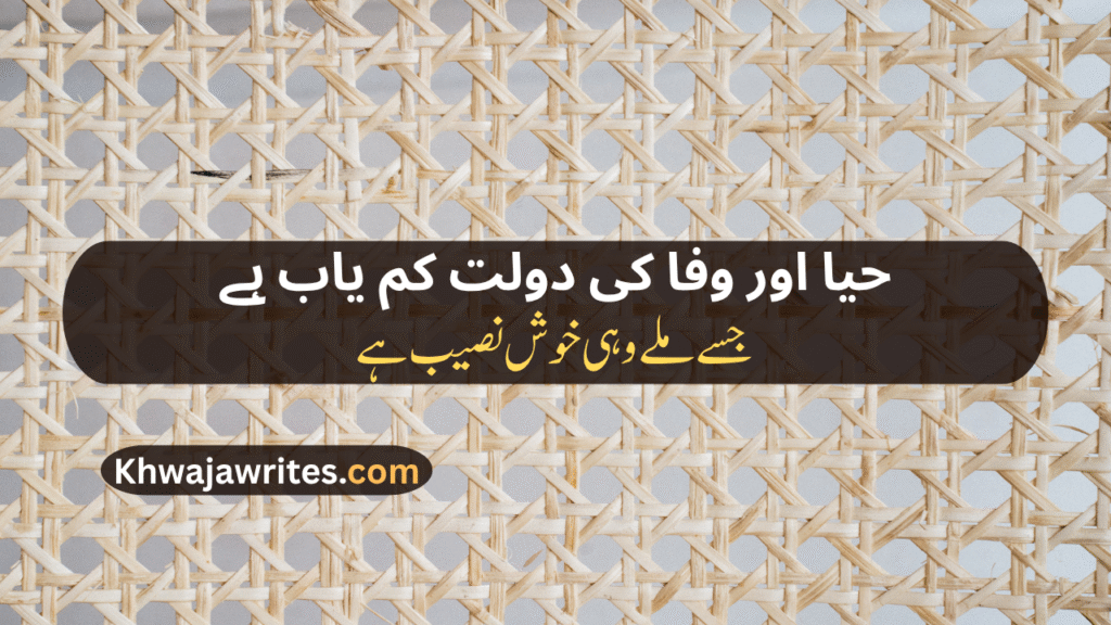Decent Poetry In Urdu