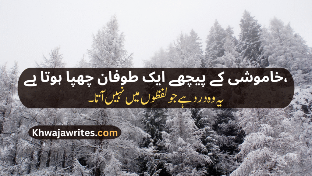 Khamoshi Poetry In Urdu