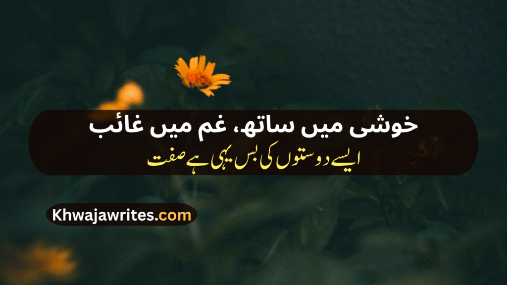 Bewafa Dost Poetry In Urdu