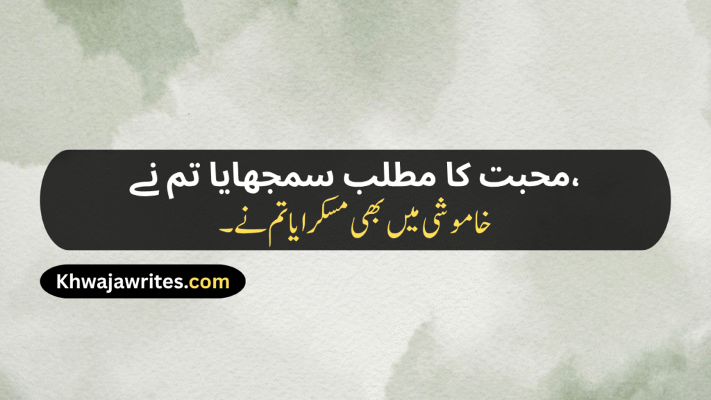 Aesthetic Urdu Poetry